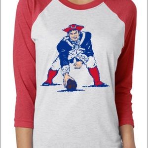 New England patriots shirt baseball tee